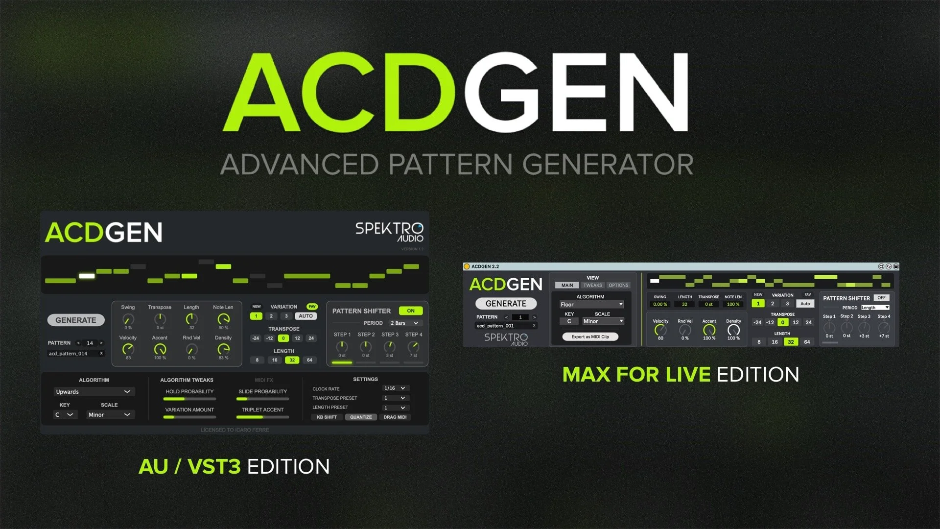 New ACDGEN Updates now Available (Max for Live 2.2 & AU / VST3 1.2